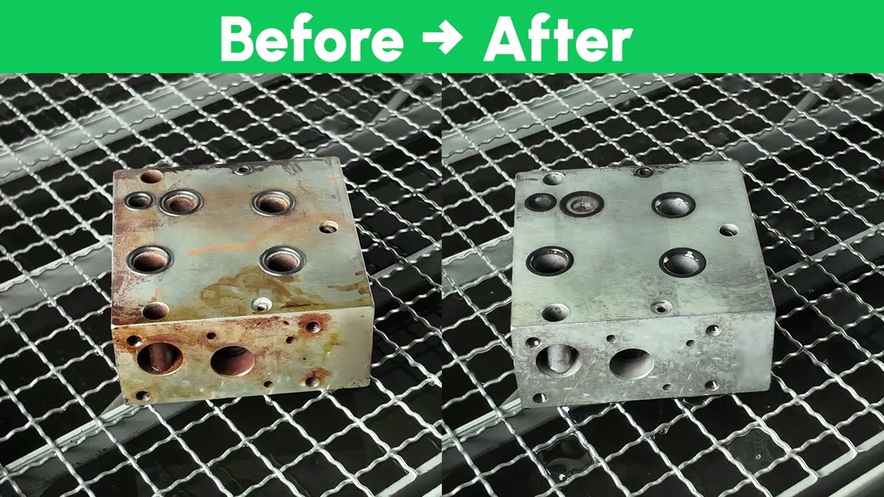 Rust removal | Ultrasonic cleaning | Ultrasonic cleaner for derusting components #derust #cleaning