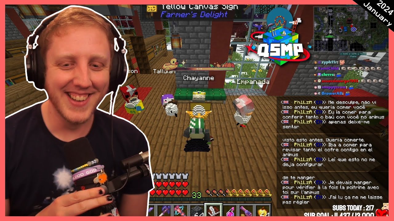 QSMP - Sick lad takes care of huevos - Philza VOD - Streamed on January 10 2024