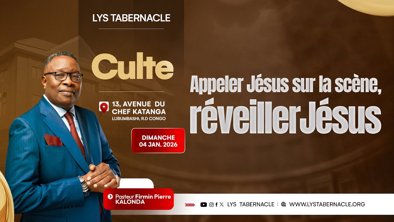 Culte du Dimanche 04 Janvier 2026 | APPELEZ JÉSUS SUR LA SCÈNE OU RÉVEILLER JÉSUS