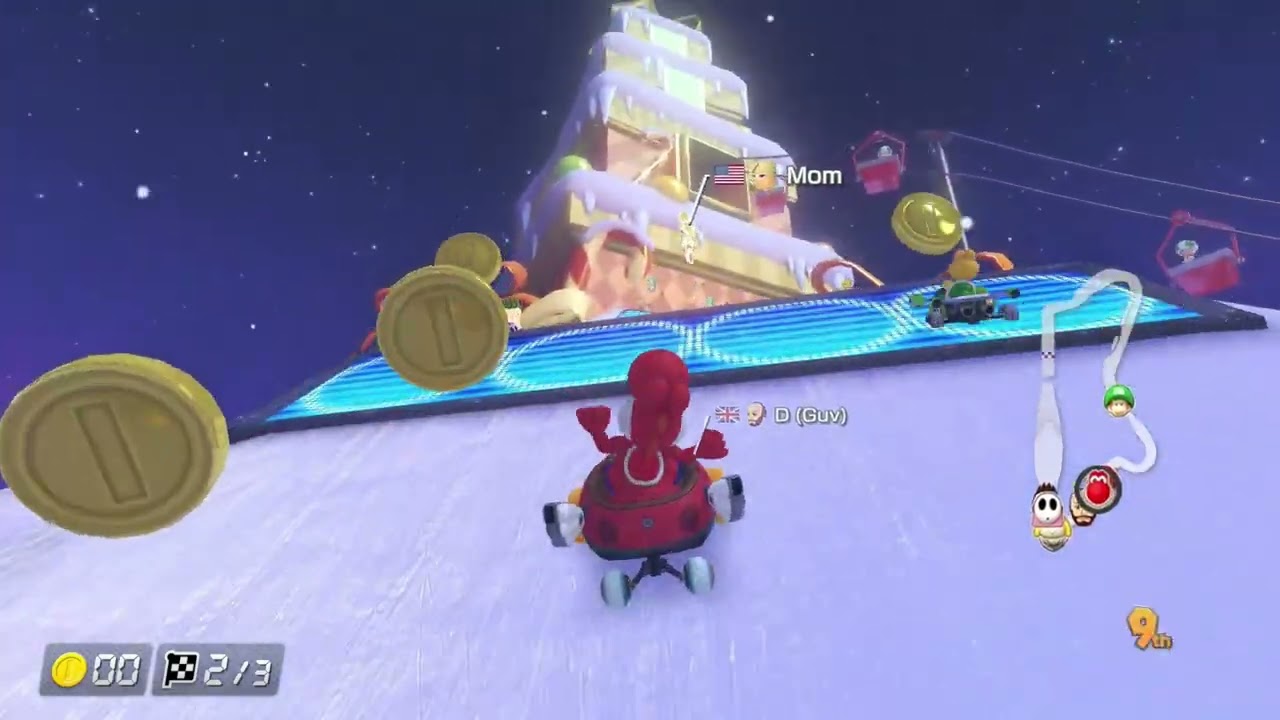 Mario Kart 8 Delxue Race Seven: Merry Mountain