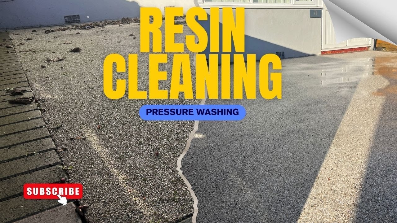 You Won’t Believe This Resin Clean in the Snow… | PRESSURE WASHING