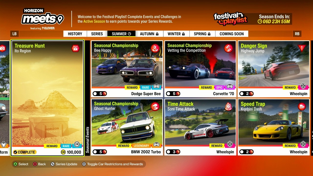 Forza Horizon 6 TREASURE HUNT Ito Region (Summer Festival Playlist)