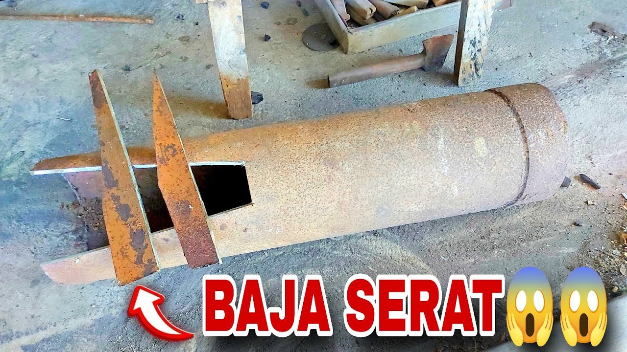 🔴Pembuatan bahan golok super hitam baja keras malelah berserat bambu petuk😱😱