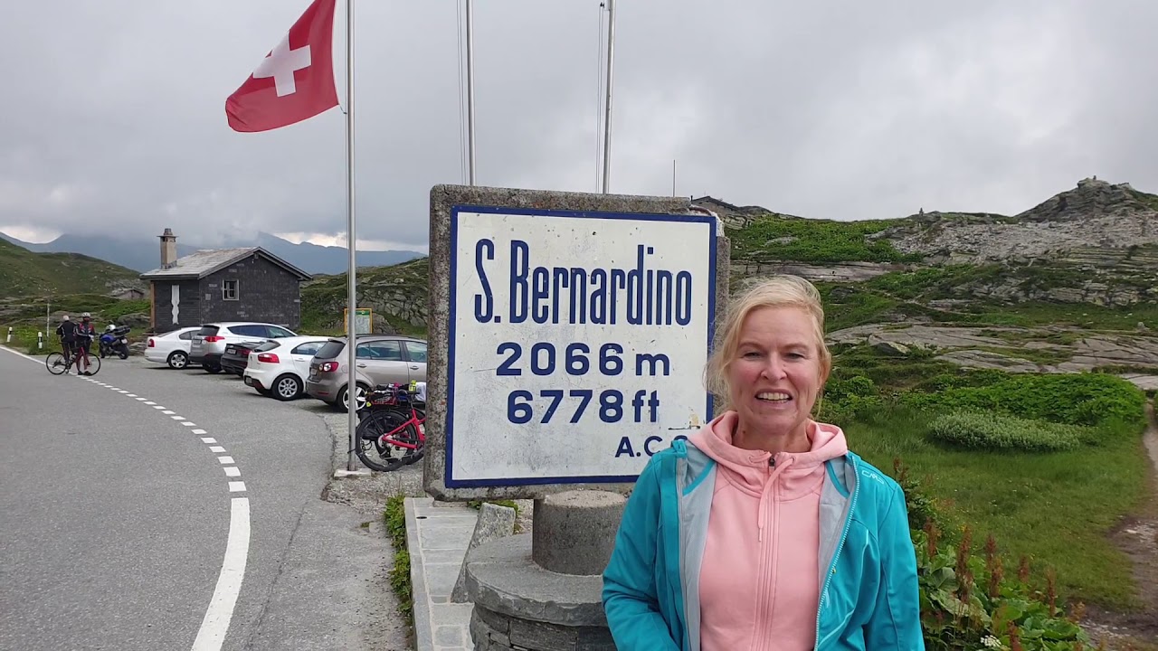 regiotv fährt Fahrrad - Von Splügen über den Pass San Bernadino nach Bellinzona