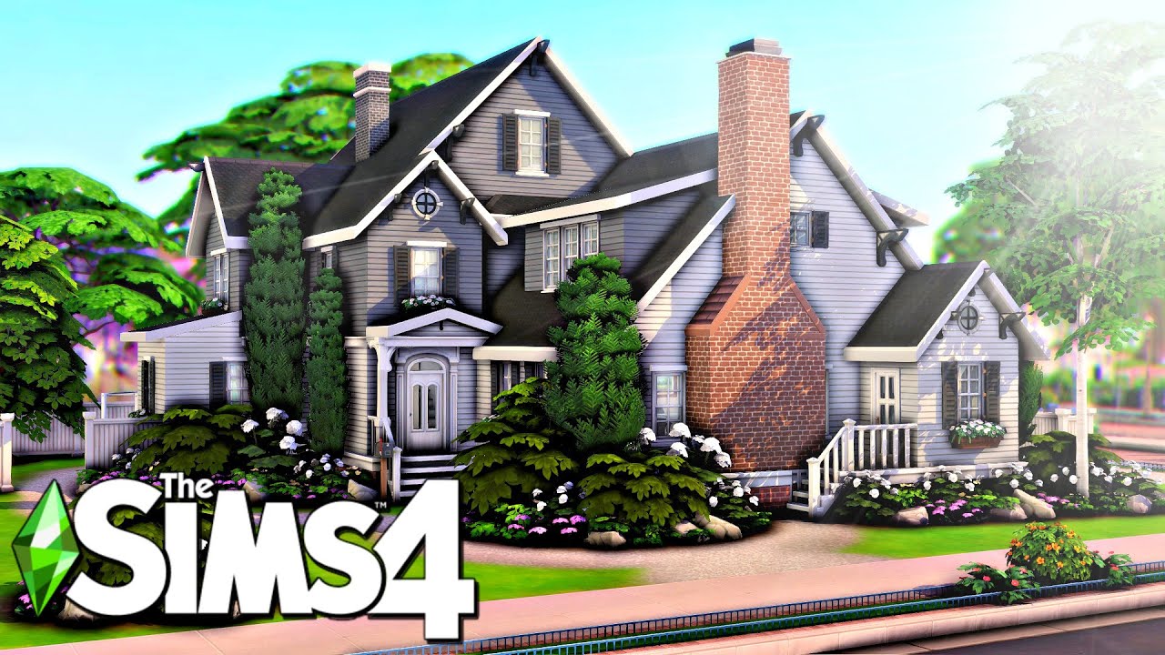 БАЗОВАЯ ИГРА Дом поколений для 8 персонажей || The Sims 4 Скоростная сборка