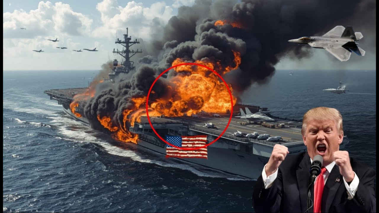 25 minutes ago! Russian naval elite forces successfully destroyed the largest US aircraft carrier