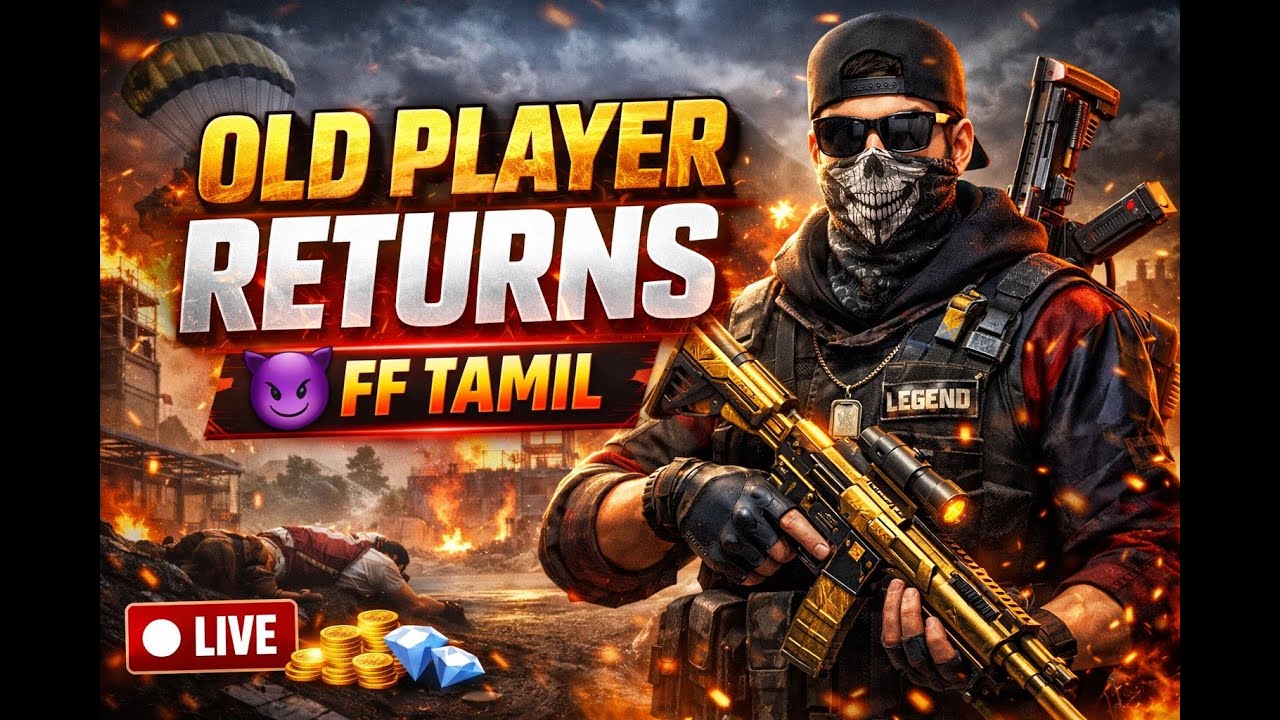 Old Player Returns 😈 FF  LIVE Tamil