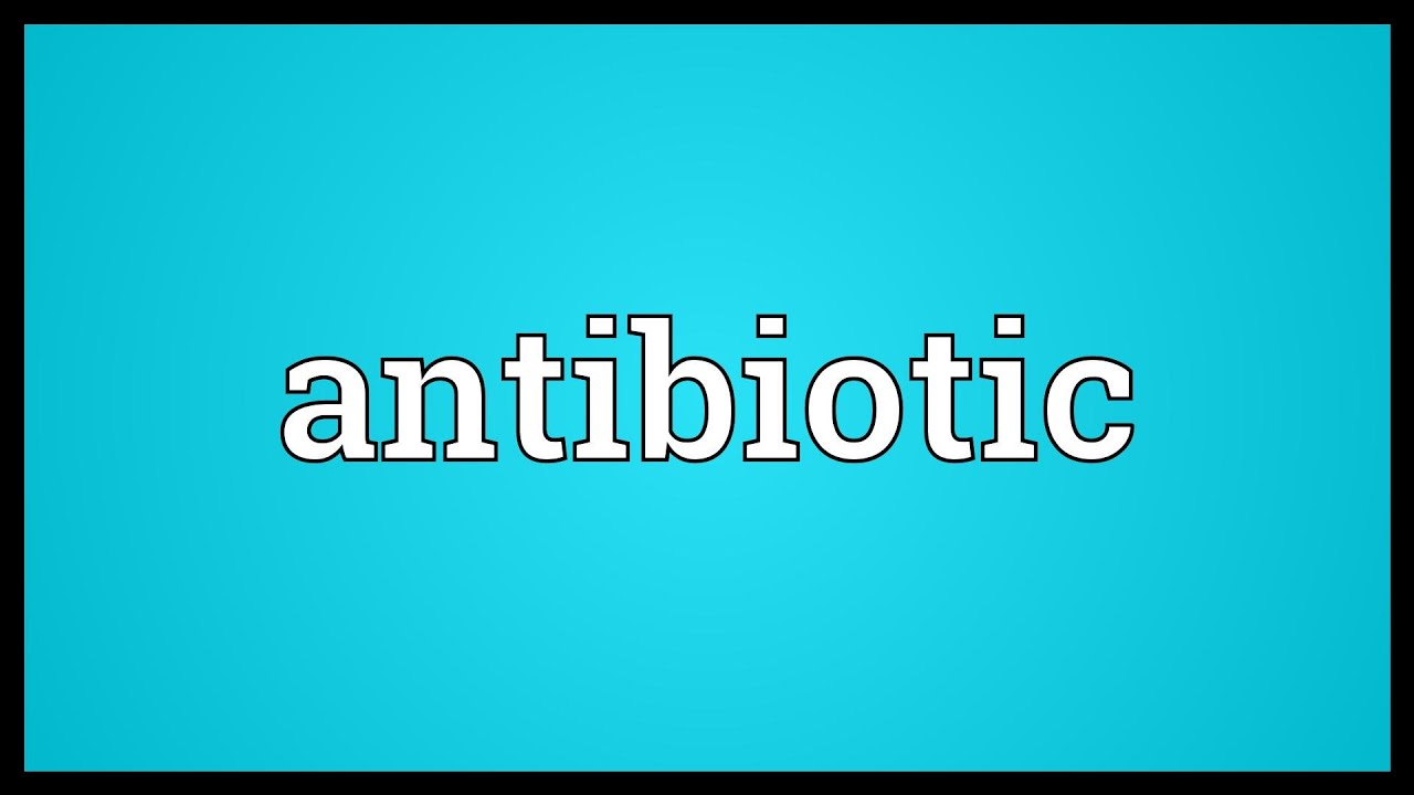 Antibiotic Meaning