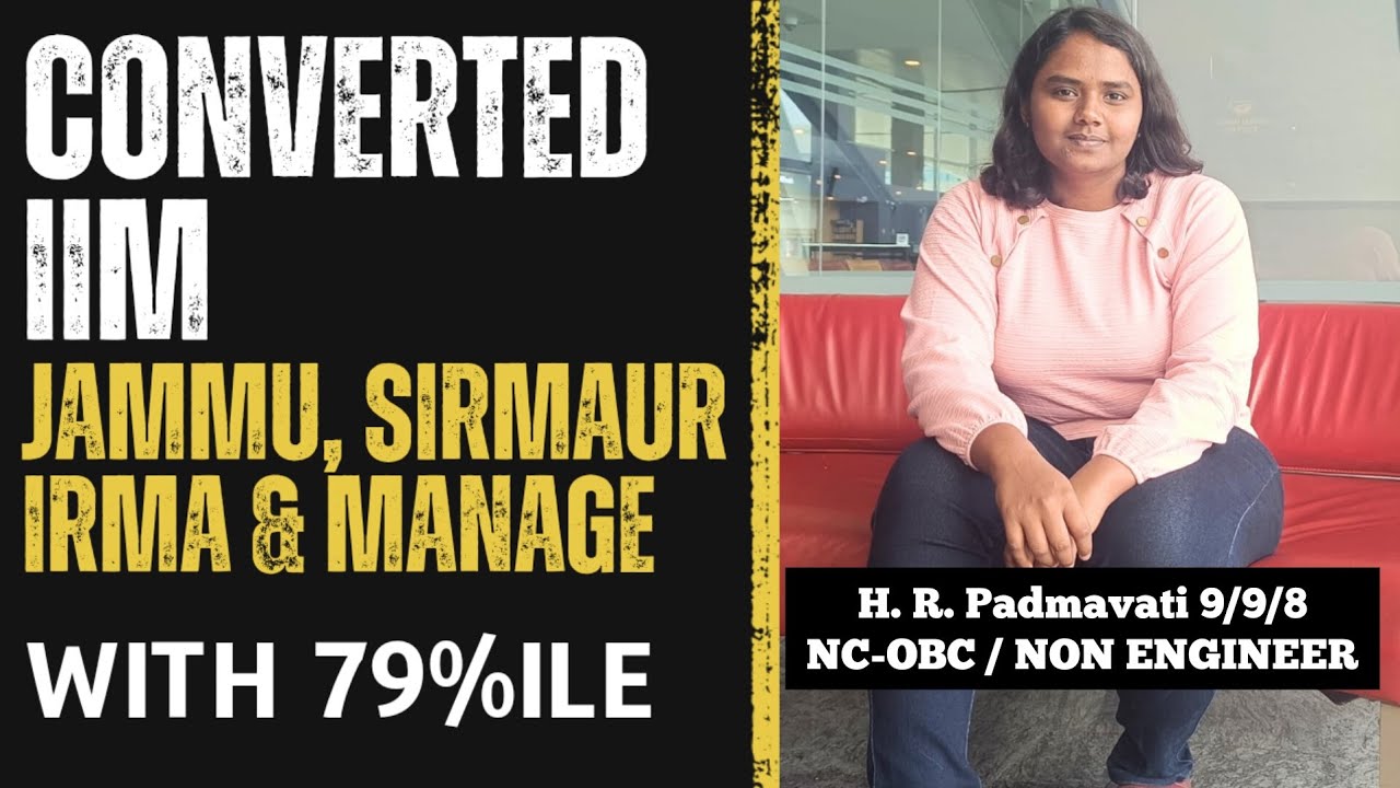 IIM JAMMU | H.R. PADMAVATI FROM TUMKUR | CAT SUCCESS STORIES