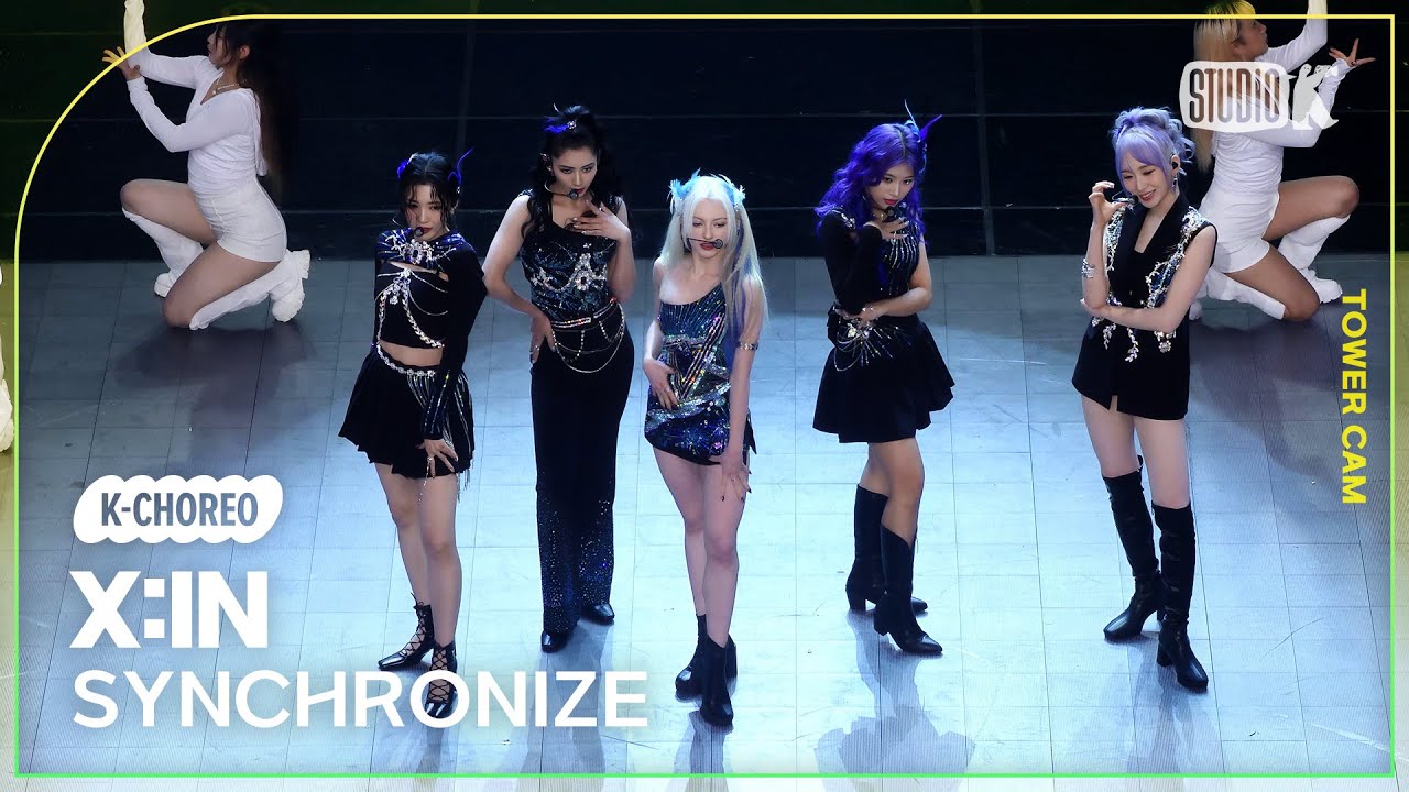 [K-Choreo Tower Cam 4K] 엑신 직캠 'SYNCHRONIZE '(X:IN Choreography) l @MusicBank KBS 230901
