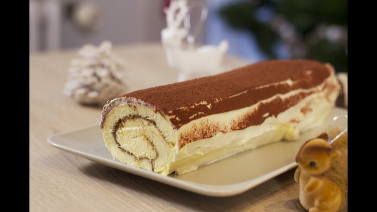Bûche de Noël au tiramisu