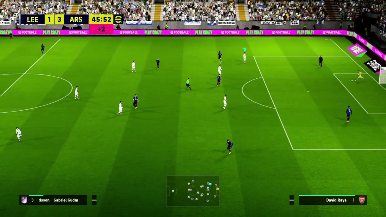 efootball 26 Premier League Leeds vs Arsenal