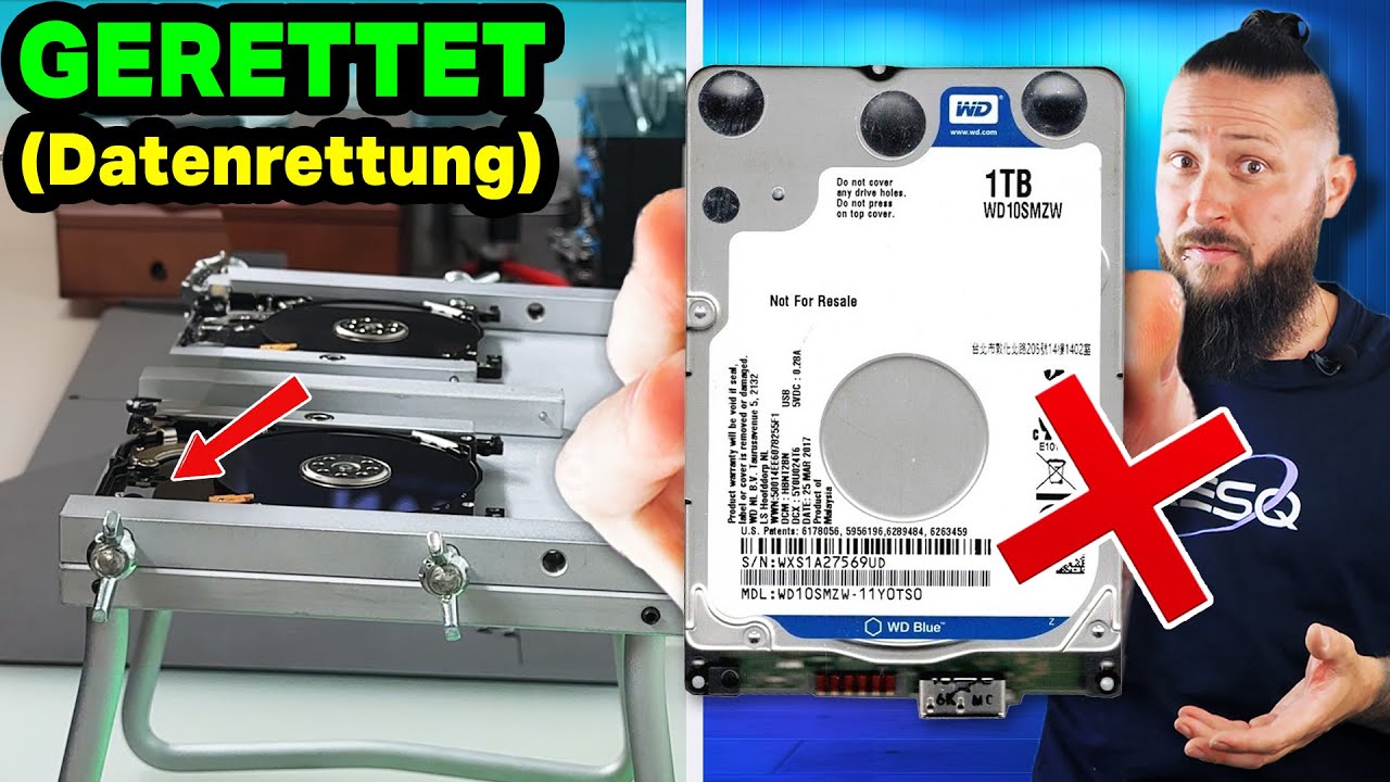 Defekte Festplatte Daten retten – So geht’s ✅ HDD Western Digital | Festplatte wird nicht erkannt