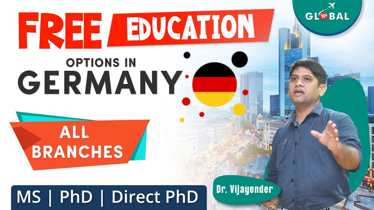 Free education options in Germany in different branches | MS, PhD from Germany with scholarship