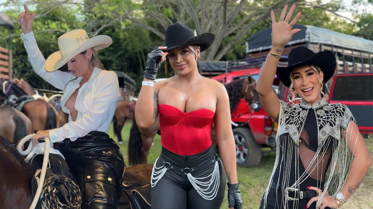 ESPECTACULARES MUJERES COLOMBIANAS A CABALLO | CABALGATAS 4K