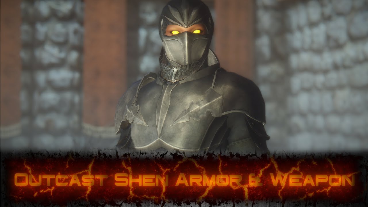Outcast Shen Armor & Weapon - Skyrim Mods [4k/60fps]