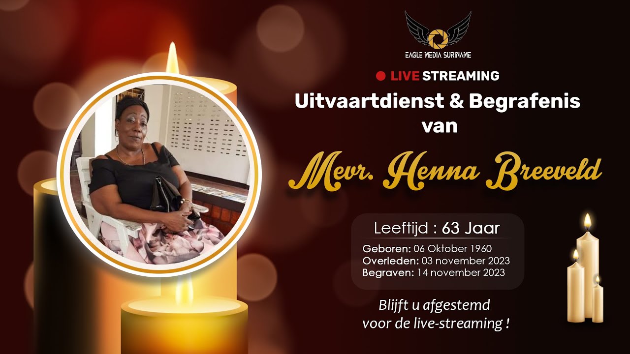 🔴 𝕃𝕚𝕧𝕖 | Uitvaartdienst & Begrafenis van Mevr. Henna Breeveld 14.11.2023