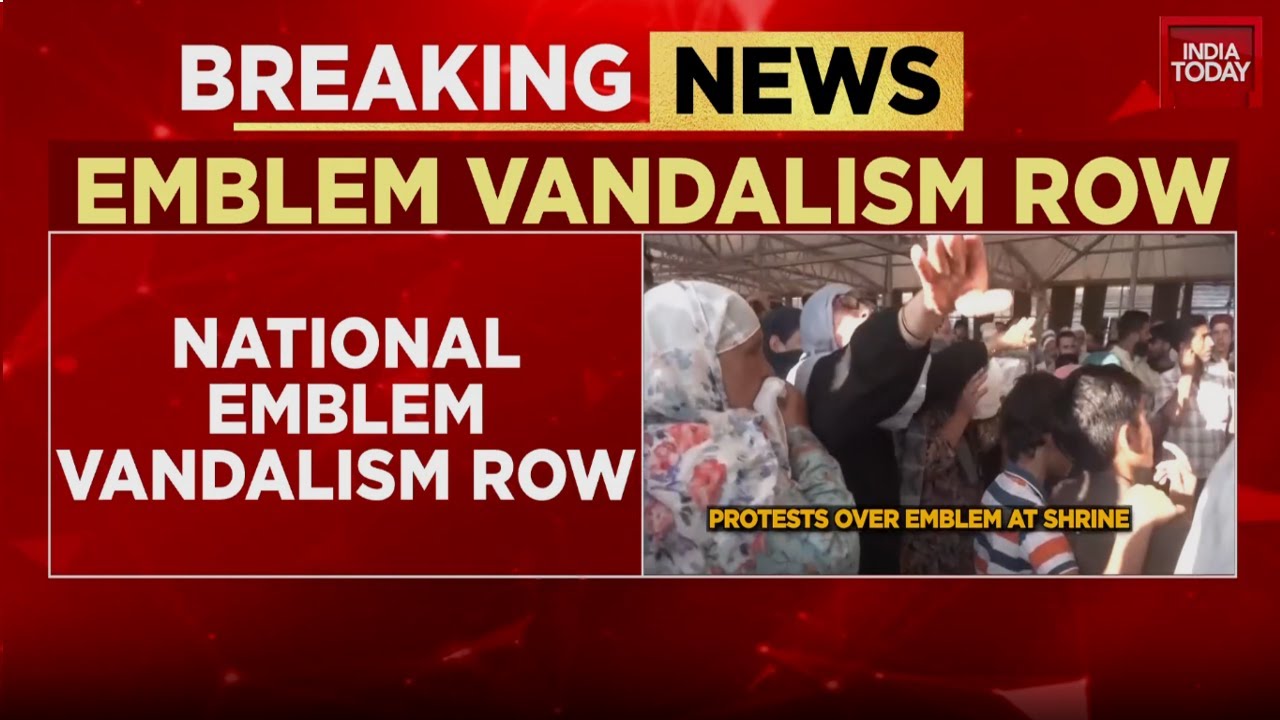 Srinagar: National Emblem Vandalised At Hazratbal Shrine, FIR Filed As Political Row Erupts