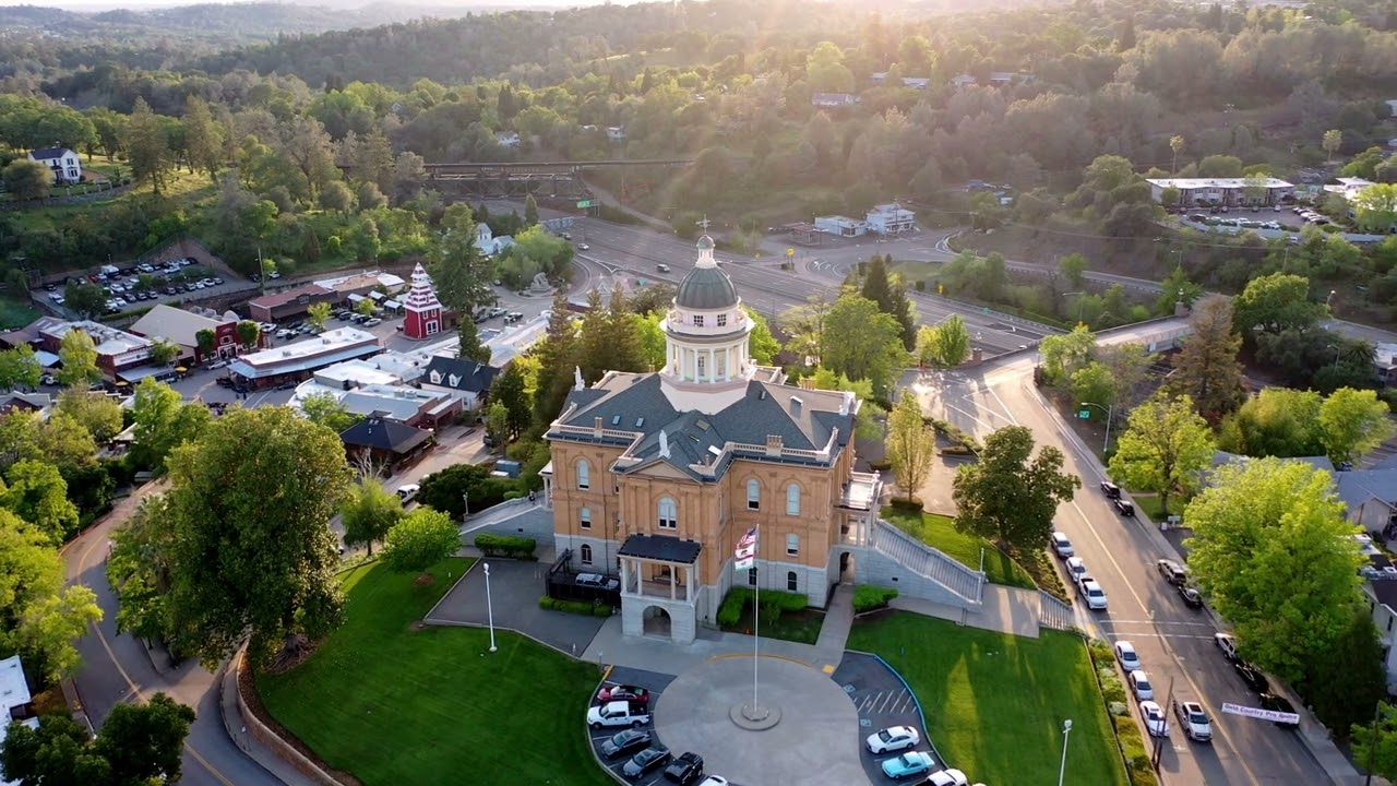 Downtown Auburn, CA Drone Footage