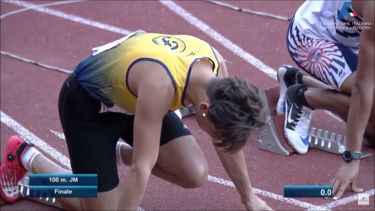 Nicholas Artuso 10.42 finale 100 metri campionati italiani juniores firenze 2017