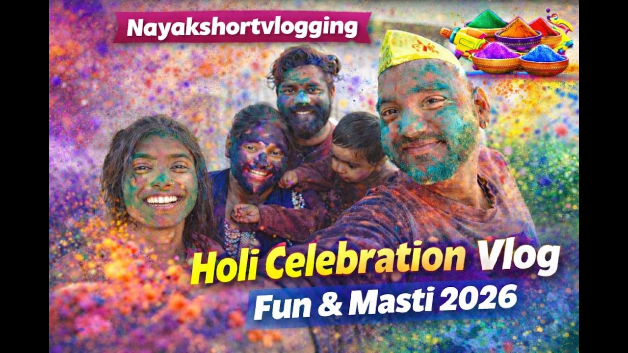 Holi Vlog 2026 | दोस्तों के साथ मस्ती भरी होली 🎨 | Holi Celebration Vlog