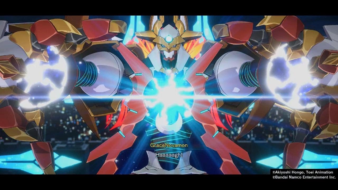 Digimon Story Time Stranger: Apollomon & Dianamon become GraceNovamon