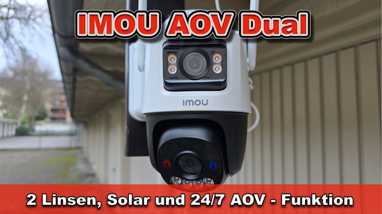 IMOU AOV Dual Test – Dual-Lens Solar Sicherheitskamera mit Always-On-Video und KI - Erkennung