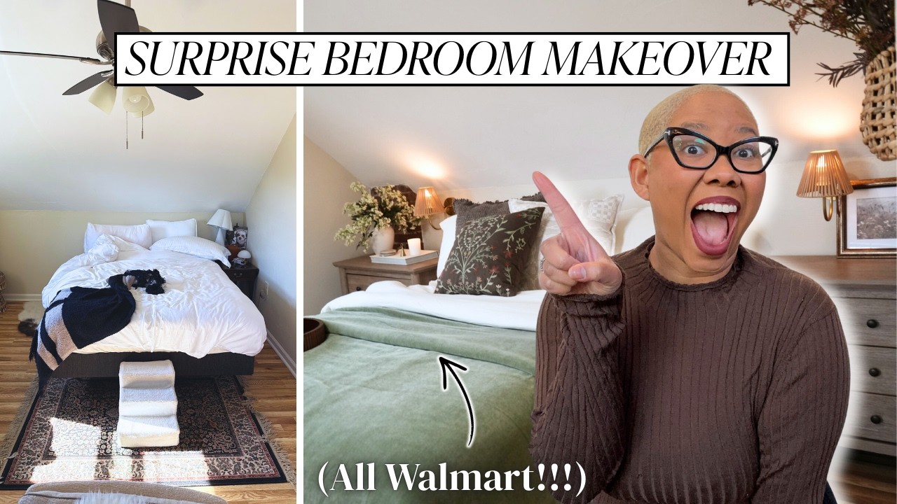 Сюрприз для моей невестки: ремонт спальни! (Всё из Walmart!)