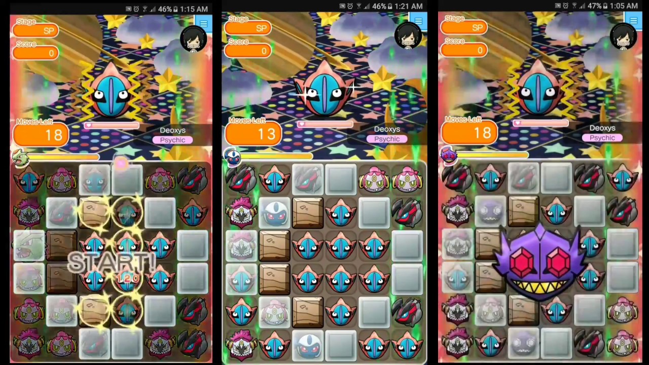 Pokemon Shuffle Mobile ( ポケとる スマホ版 ) - Ultra challenge Deoxys Attack Forme(very difficult stage) ;-;