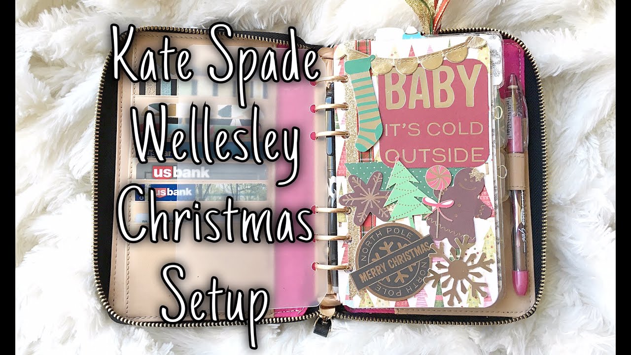 Kate Spade Wellesley Planner Christmas Setup