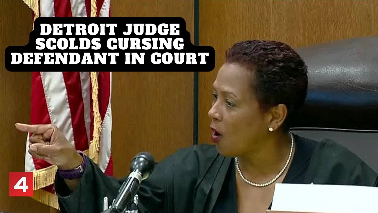Detroit judge goes off on rape defendant who swore at her in court