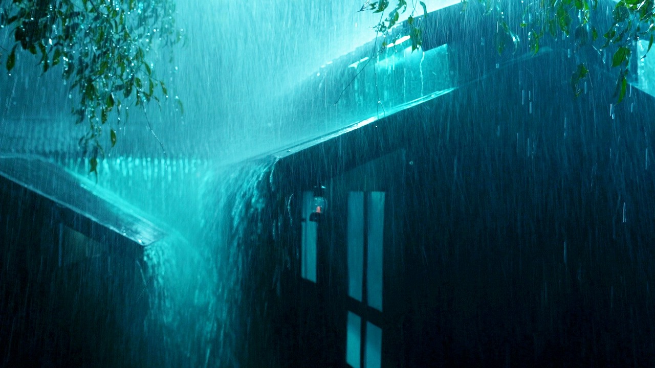 Fall Asleep in 5 Minutes 🌧️ Heavy Rain and Thunder on Tin Roof for Deep Sleep and Sleeping