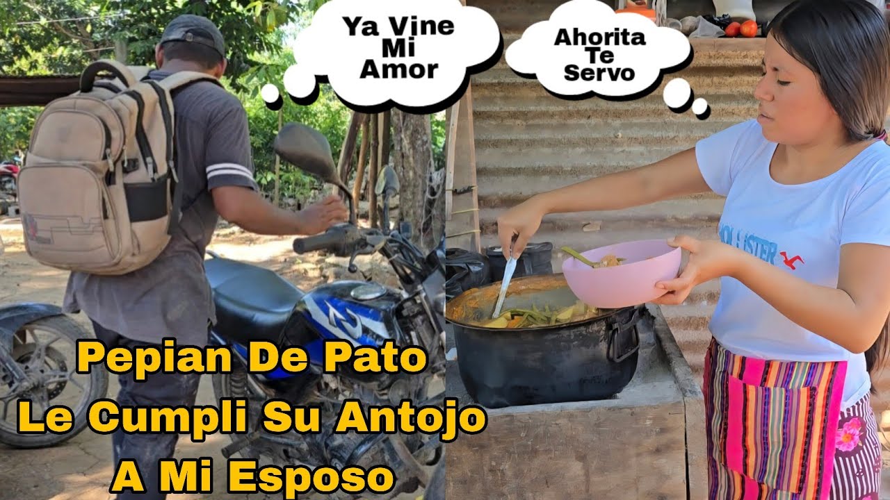 Mi Esposo Llego Del Trabajo Asi Lo Consiento Con Su Pepian De Pato😍Amo Cocinarle