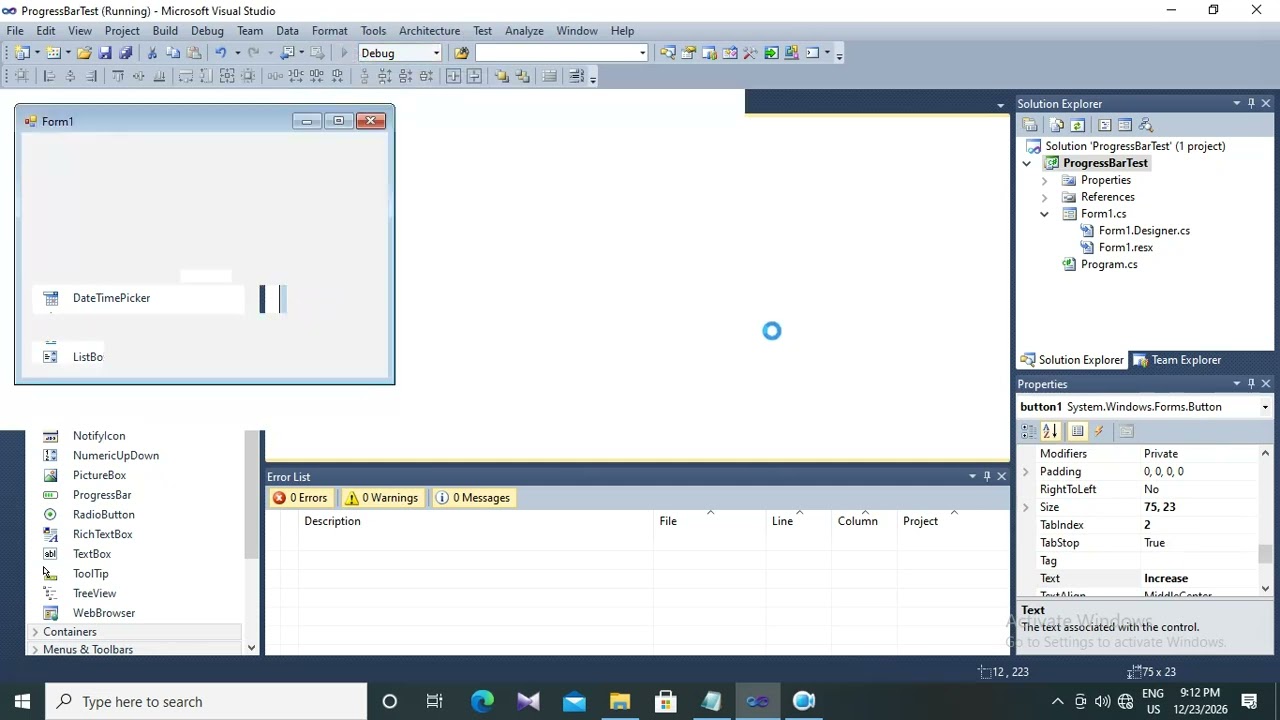 63. Progress Bar in C# - C# Programming in Burmese