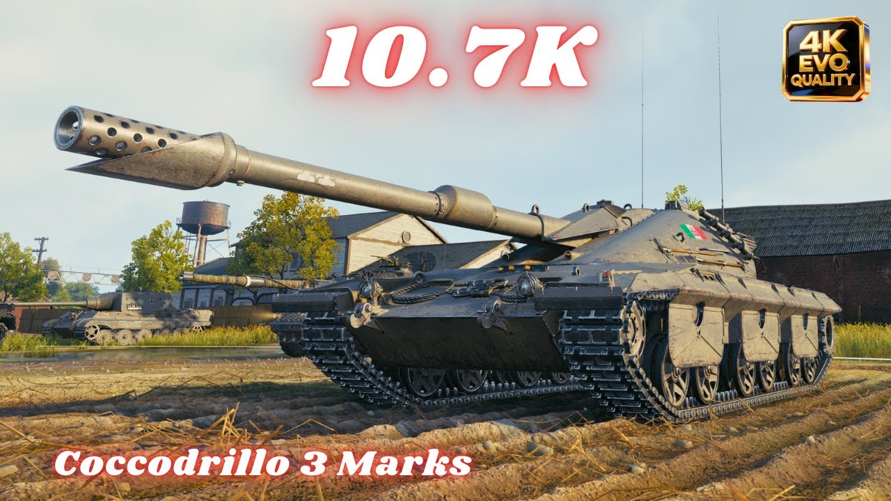 Coccodrillo 3 Marks - 10.7K Damage 5 Kills  World of Tanks
