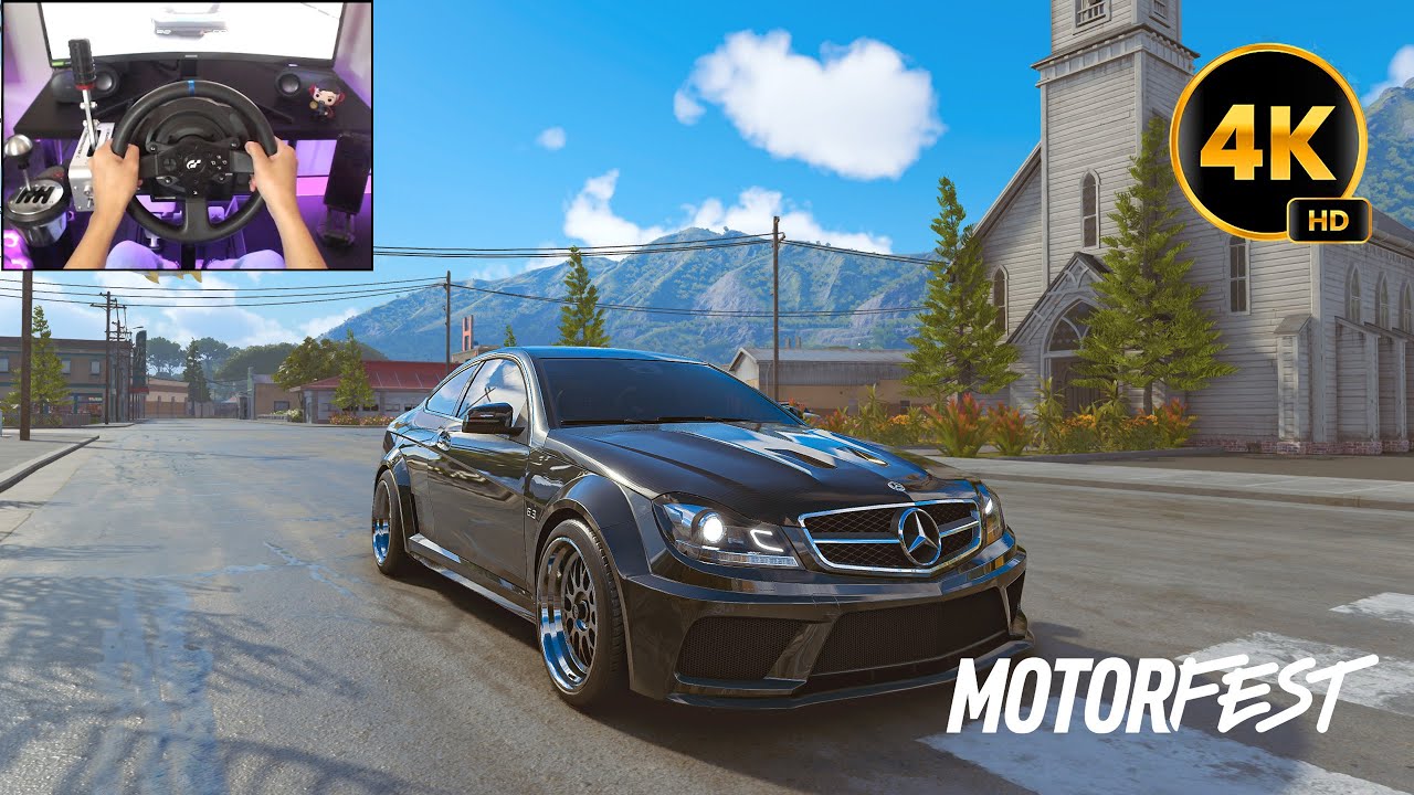 Mercedes C63 AMG Black Series - The Crew Motorfest | Thrustmaster T300RS gameplay