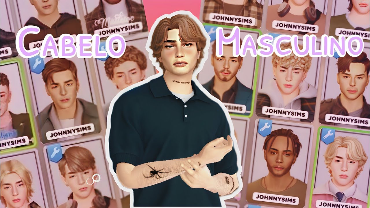 CABELO MASCULINO PRO THE SIMS 4 | PARTE 1