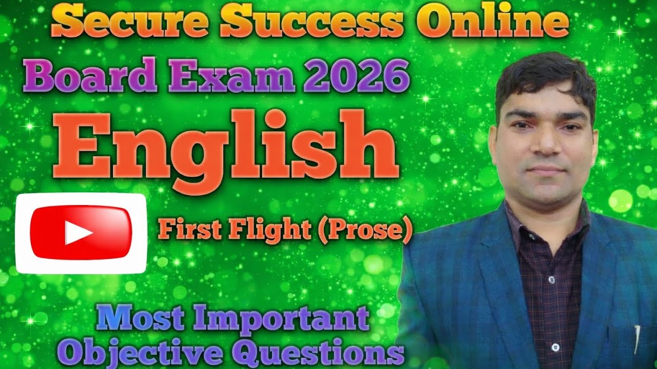 Class 10th Board Exam English Important Objective Ouestions 