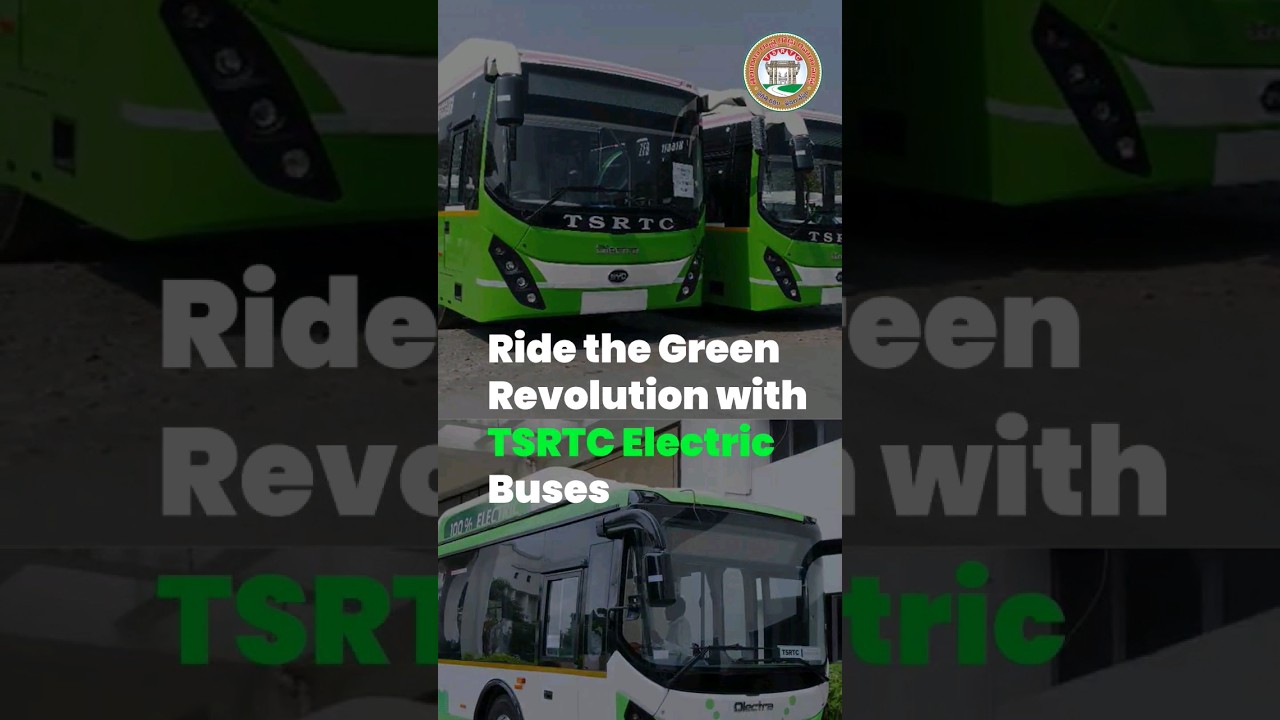 TSRTC Electric Buses Eco-friendly journeys for a sustainable future.   #Telangana #TSRTC #tsrtcbus