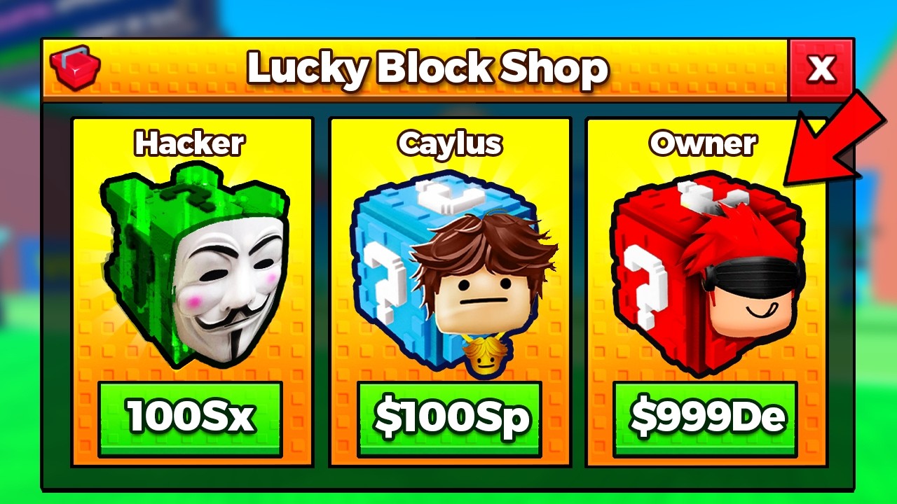 Escape Tsunami But You Can Buy OWNER LUCKY BLOCKS!