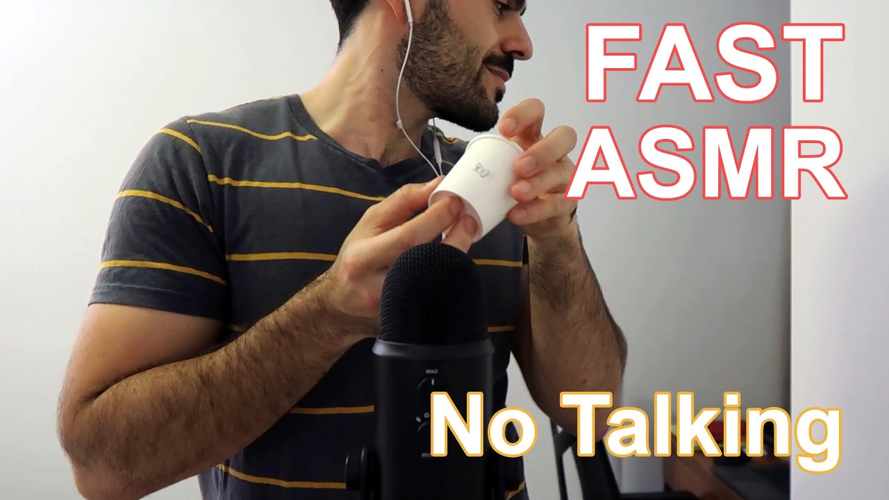 FAST ASMR 🚨 Fast Tapping, Fast Crinkles, No Talking with the Blue Yeti