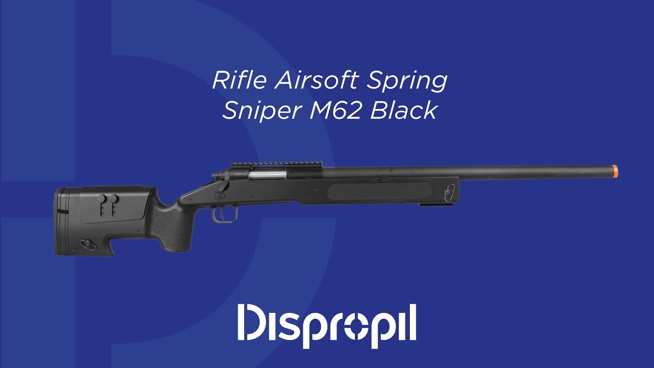 Review Rifle Airsoft Spring Sniper M62 Black
