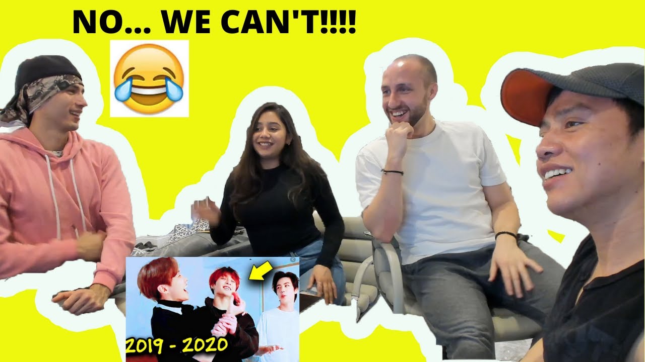 BTS (방탄소년단) — Смешные моменты BTS 2020, челлендж «Попробуй не засмеяться», часть 1 | ВИДЕОРЕАКЦИЯ