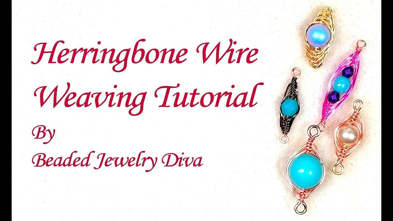🌟Herringbone Wire Weaving Tutorial - Herringbone Wire Wrap Tutorial