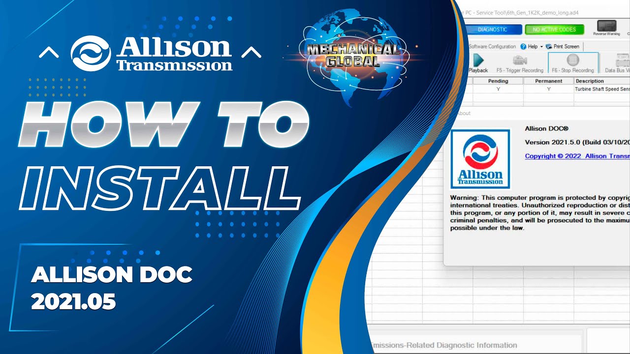 HOW TO INSTALL / ALLISON DOC 2021.05