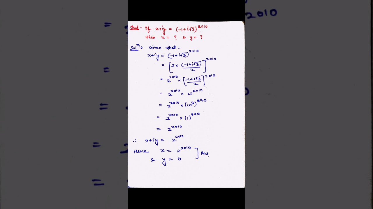 complex numbers revision notes class 11 | complex numbers one shot