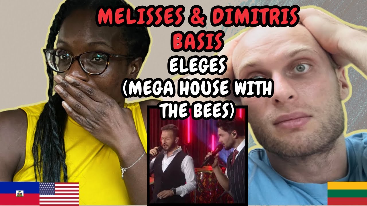 REACTION TO MELISSES & Dimitris Basis - Eleges (Live at MEGA) | FIRST TIME LISTENING TO DIMITRIS