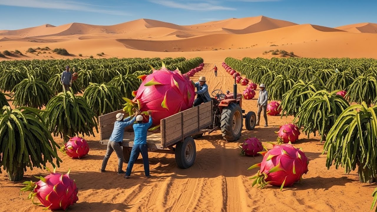 From Dust to Juice The Impossible Dragon Fruit Farm in 50°C Heat