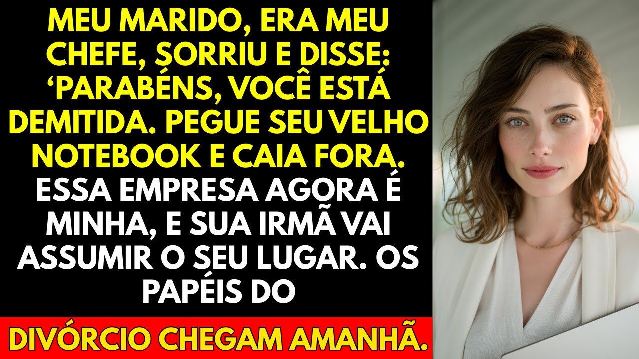 MEU MARIDO, ERA MEU CHEFE, SORRIU E DISSE: ‘PARABÉNS, VOCÊ ESTÁ DEMITIDA. ENTÃO...