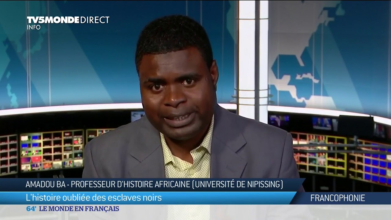Canada - L'histoire oubli&eacute;e des esclaves noirs, combat de Amadou Ba, professeur d'histoire